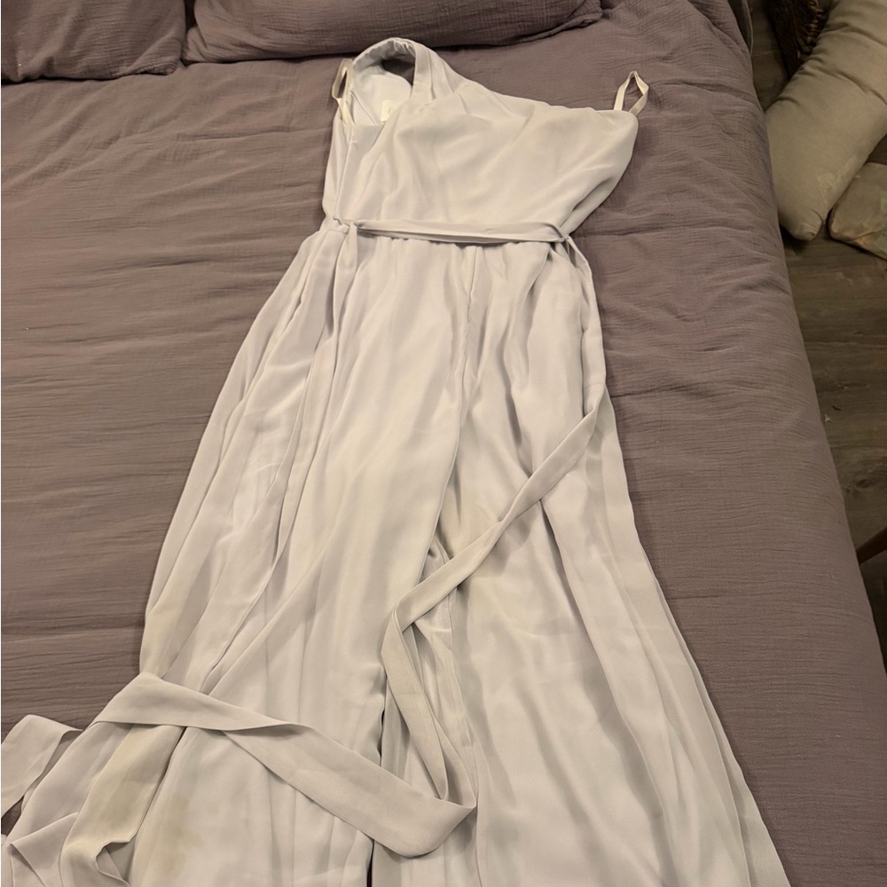 Chic One Shoulder White Dress